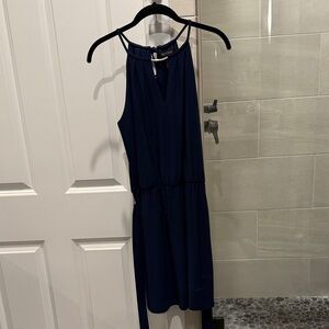 White House Black Market Navy Mini Dress